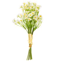 Artikel Konstgjord kamomill som blombukett för naturlig och lättskött dekoration, 28 cm, 3 stycken