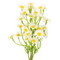 Artikel Konstgjord kamomill som blombukett för naturlig och lättskött dekoration, 28 cm, 3 stycken