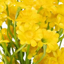 Artikel Konstgjord kamomill som blombukett för fräsch och lättskött dekoration, 28 cm, 3 stycken