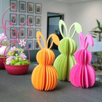 Artikel Dekorativ filtkaninfigur för vårdekoration, 20 cm, 4 stycken
