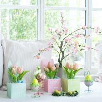 Artikel Trådkanin som ett öppet dekorationsföremål för moderna vår- och påsklidéer, 16 cm, 3 stycken