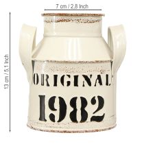 Artikel Dekorativ metallkanna “Original 1982” Krämrost H13cm 2 st
