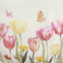 Artikel Keramisk kanna med blommotiv för våriga accenter i vardagsrummet 20 cm