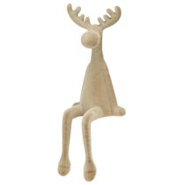 Artikel Älgflockad kantsittare brun 31 cm 3 stycken