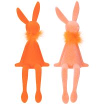 Artikel Påskhare-hylla, sittande påskhare-figur för påsk och vår, 27 cm, 2 delar