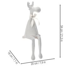 Artikel Julfigur ren med långa ben, hyllställ, 54 cm