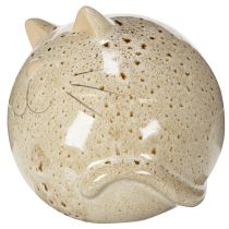 Artikel Dekorativ kattfigur i keramik, rund design för vardagsrum eller sovrum, 13 cm
