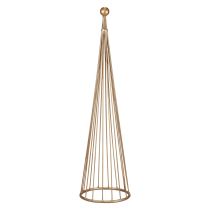 Julgran metalldekoration guldkottar H62/83cm set om 2