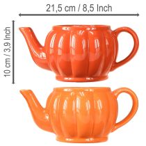 Artikel Keramisk planteringskanna med tekanna, orange blandad, 21,5×13×10 cm, 2 st