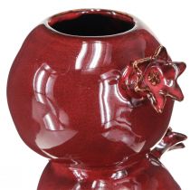 Artikel Keramikvas granatäpple blomvas mörkröd H23,5cm