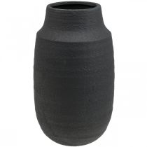 Keramikvas Svart Blomvas Dekorativa vaser Ø17cm H34cm
