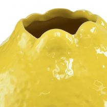 Artikel Keramikvas gul citron dekoration Medelhavet Ø12cm H14,5cm