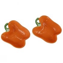 Artikel Keramikskål dekorativ skål paprika apelsin 11,5x10x4cm 2st
