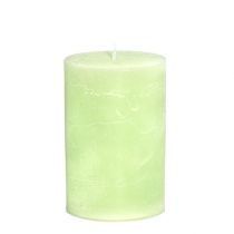 Artikel Ljus enfärgade limegröna pelarljus 85×120mm 2 st