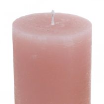 Pelarljus färgade rosa 70×100mm 4st