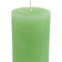 Artikel Pelarljus enfärgade ljus limegrön​​​​​​​ 85×200mm 2 st