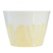 Artikel Citronella ljus i kruka keramisk gul kräm Ø8,5cm