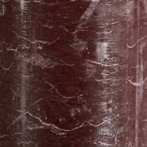 Artikel Lyxiga vinröda pelarljus, set om 2, enfärgade, 85x200mm, för romantisk och dekorativ användning