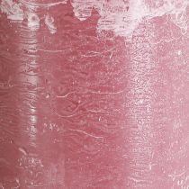 Artikel Rosa blockljus, antik rosa marmorlook, 85×200 mm, set om 2, för dekoration och present