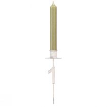 Artikel Ljusstake Advent med tagg och siffror vit H11cm 4 st