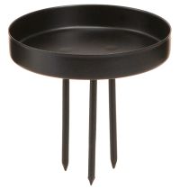Artikel Ljusstake adventskrans metall svart matt Ø8cm 4 st