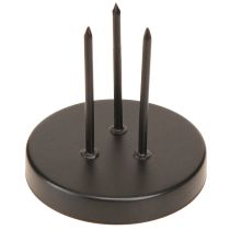 Artikel Ljusstake adventskrans metall mattsvart Ø8cm 4 st