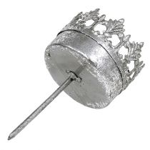 Artikel Ljusstake antik silver värmeljusstake Ø5cm H10cm 4 st