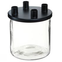 Artikel Ljusstake glas Stav ljusstake dekorationsglas H11cm Ø10cm