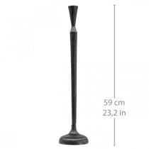 Ljusstake Svart Ljusstake Metall Ø13cm H59cm