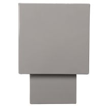 Artikel Grå kubkruka med bas för modern dekoration, 22 cm