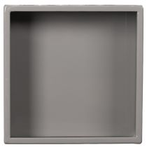 Artikel Grå kubkruka med bas för modern dekoration, 22 cm