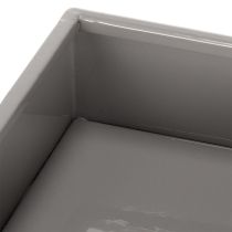 Artikel Grå kubkruka med bas för modern dekoration, 22 cm