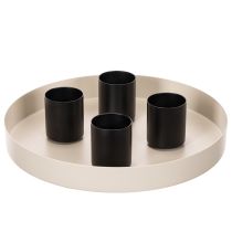 Artikel Magnetisk ljushållare, matt yta, 4 cm, 4 stycken