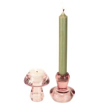 Artikel Ljusstake svamp värmeljusstake glas bär Ø6,5cm H7cm 2st