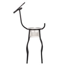 Artikel Renljusstake med värmeljus i glas, 28 cm