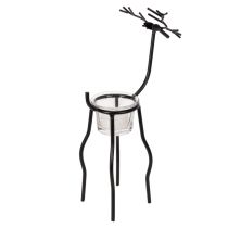 Artikel Renljusstake med värmeljus i glas, 28 cm