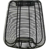 Artikel Ljusstake Svart Metallkorg Ljusstake Ø24cm H26cm