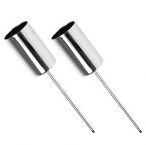 Artikel Ljushållare silver för pinnljus Ø2,2cm 4 st