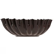 Artikel Ljusstake vintage tårtform mörkbrun Ø11,5cm 4st