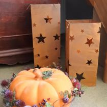 Artikel Julljusstakar, rustik finish, 40/50 cm höga, set om 2