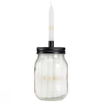 Artikel Ljusstake på glas med 24 ljus adventskalender H14,5cm