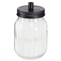 Artikel Ljusstake på glas med 24 ljus adventskalender H14,5cm