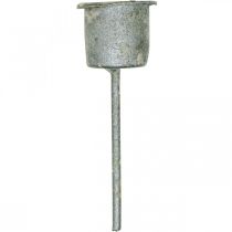 Artikel Plug-in ljushållare Shabby Chic grå Ø3cm H8,5cm 8 st