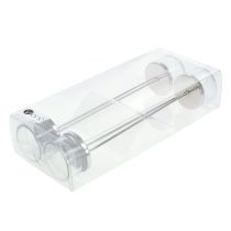 Artikel Ljusstake med glas på stickan 4 st