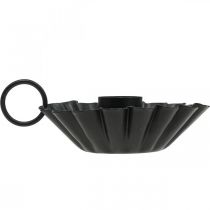 Artikel Ljusstake svart Ljusstake metall bordsdekoration Ø9,5cm H3cm