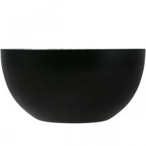 Artikel Ljusstake svart silver juldekoration Ø13cm H6,5cm