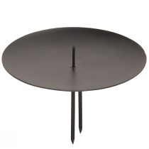 Artikel Plug-in ljushållare metall svart Ø9cm 4 st