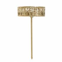 Artikel Ljushållare i filigran för att plugga gyllene Ø6,4cm H12,5cm 4 stycken antik look