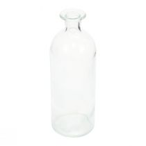 Ljusstake dekorativa flaskor minivaser glas klar H19,5cm 6st