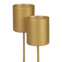 Artikel Ljusstake thorn ljusstake pinne guld 3,5×4cm 4 st